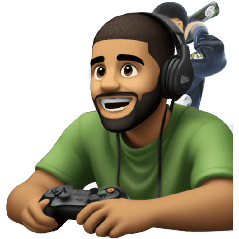 gamer gaming with drake emoji