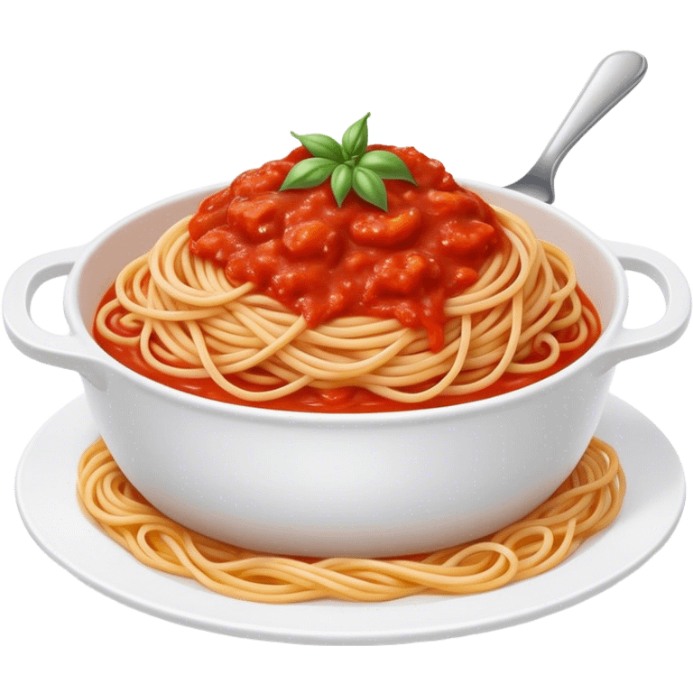 Cinematic realistic spaghetti dish emoji