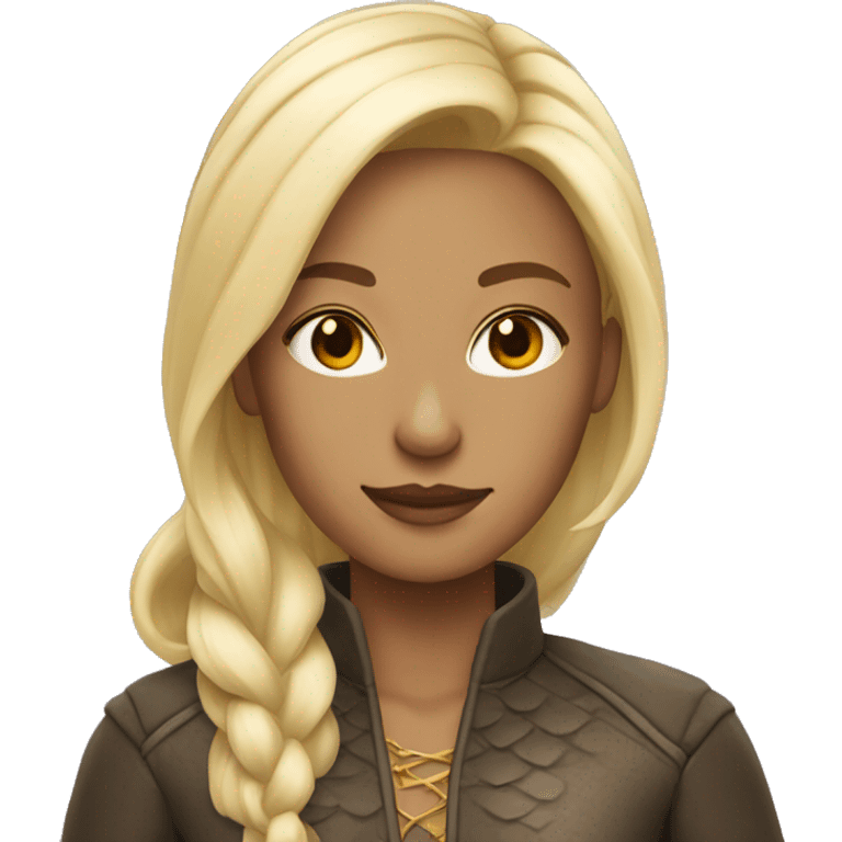 dragon lady blonde hair emoji