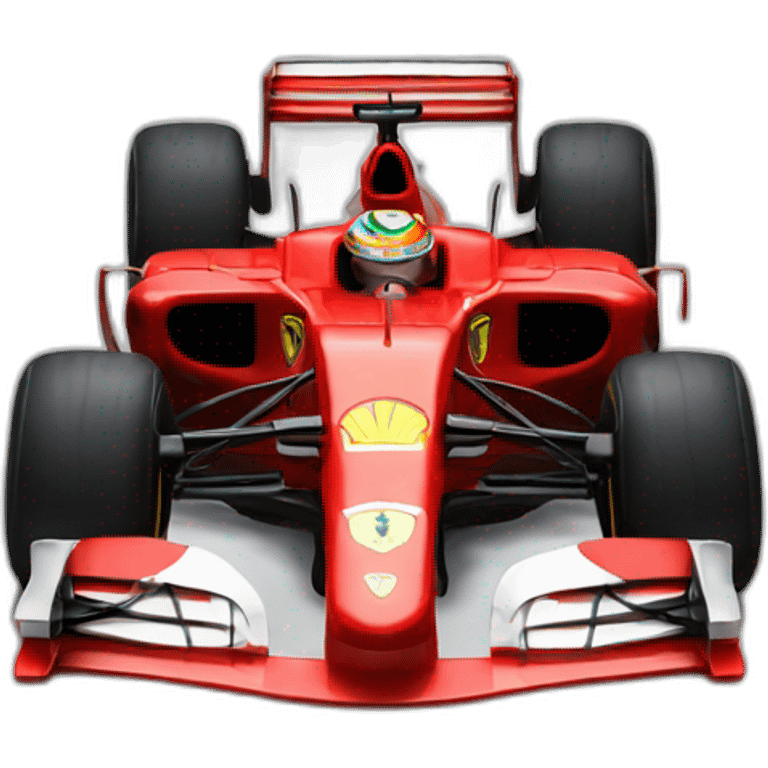 Ferrari formula one car emoji