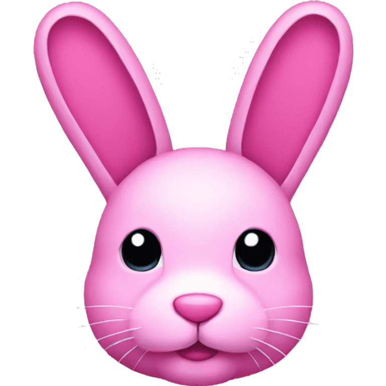 Pink pixelated bunny emoji