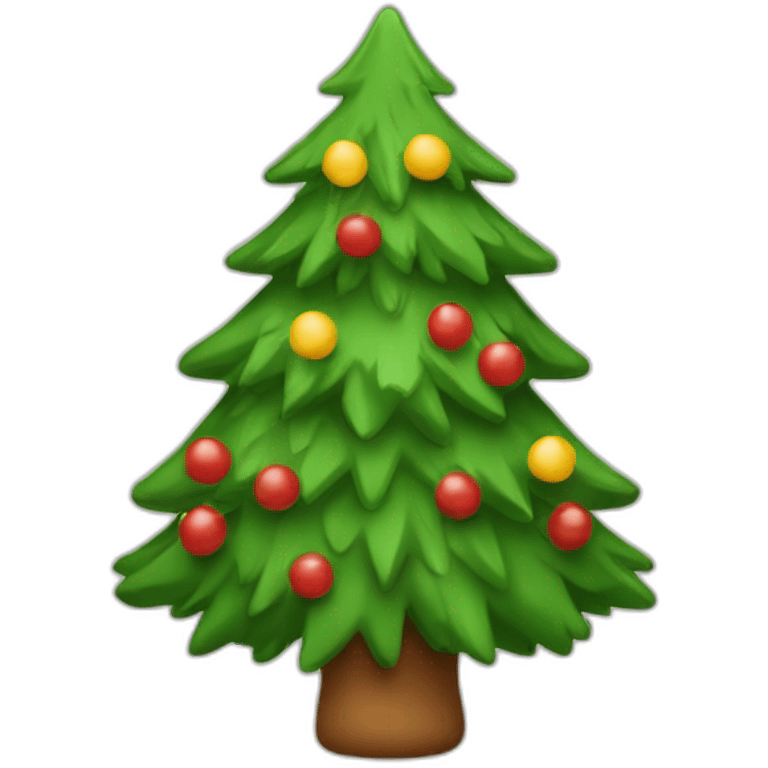 Sapin avec chat à l’intérieur emoji