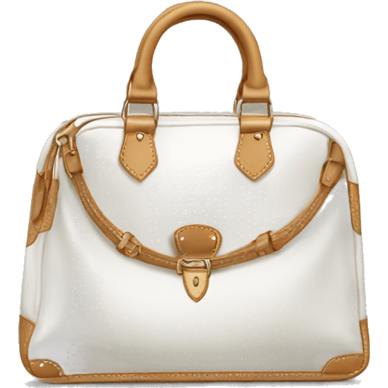 LV bag white  emoji