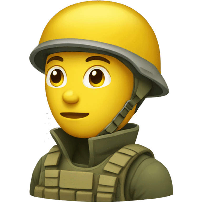 soldier yellow emoji