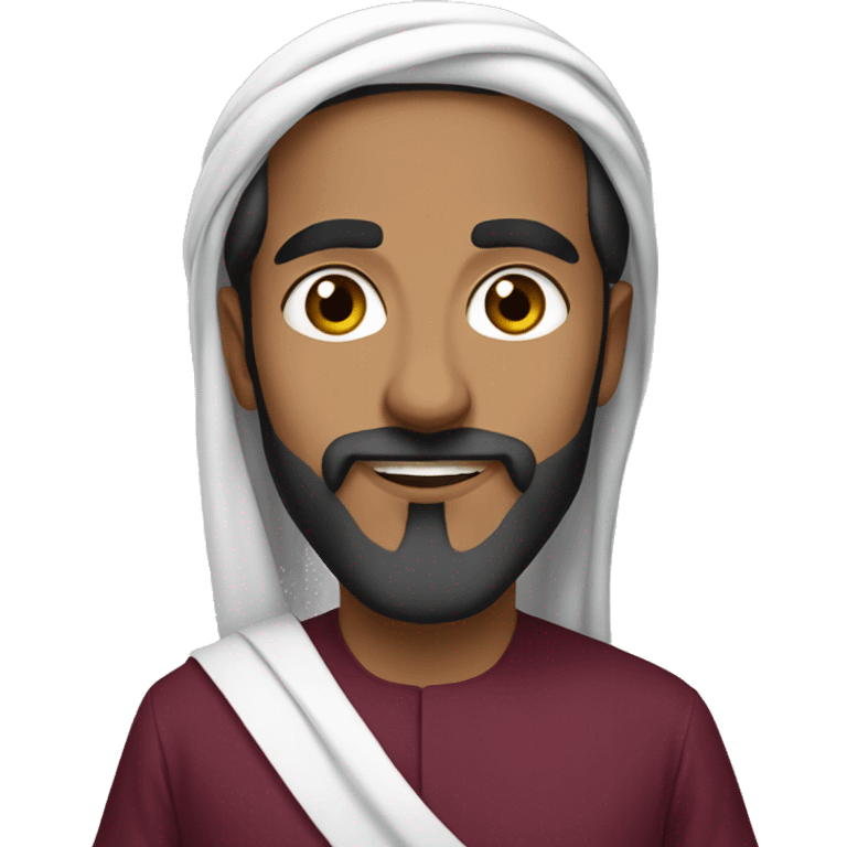 Qatari with ghutra emoji