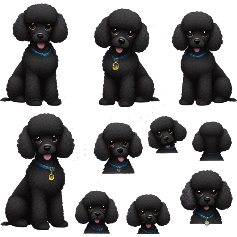 Black poodle emoji