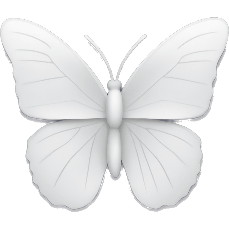 White outline butterfly emoji emoji