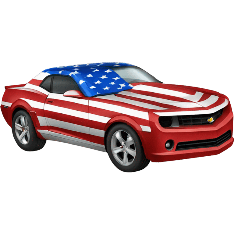 American flag Camaro  emoji