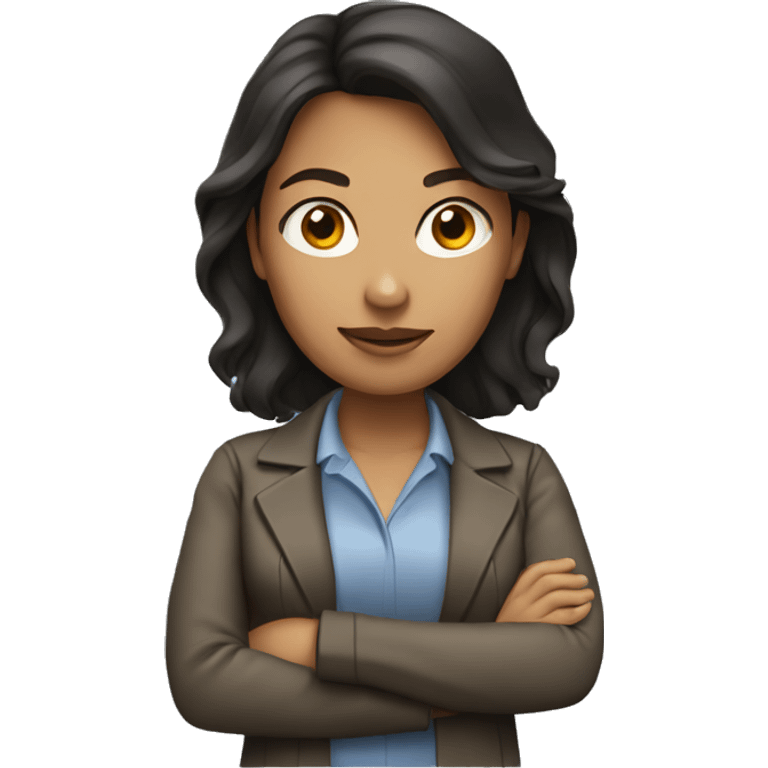 women engineer with dark brown hair emoji