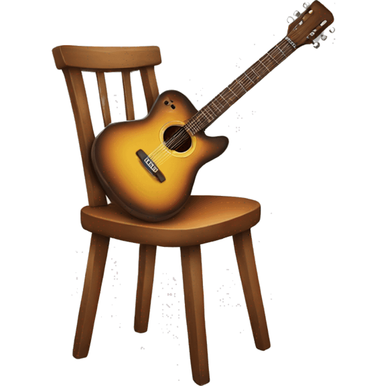 chair with guitar emoji