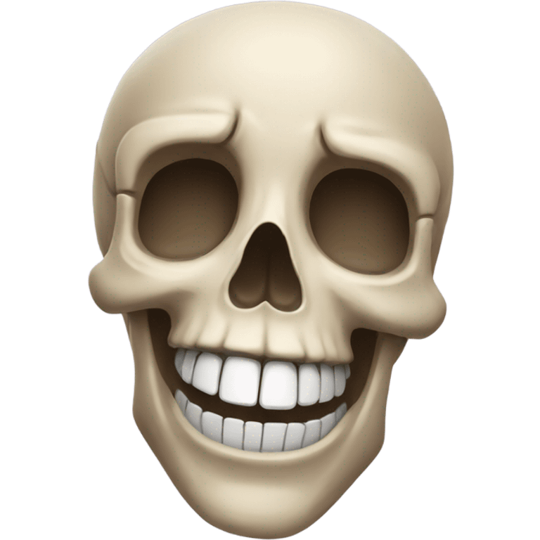 Skull emoji smiling  emoji