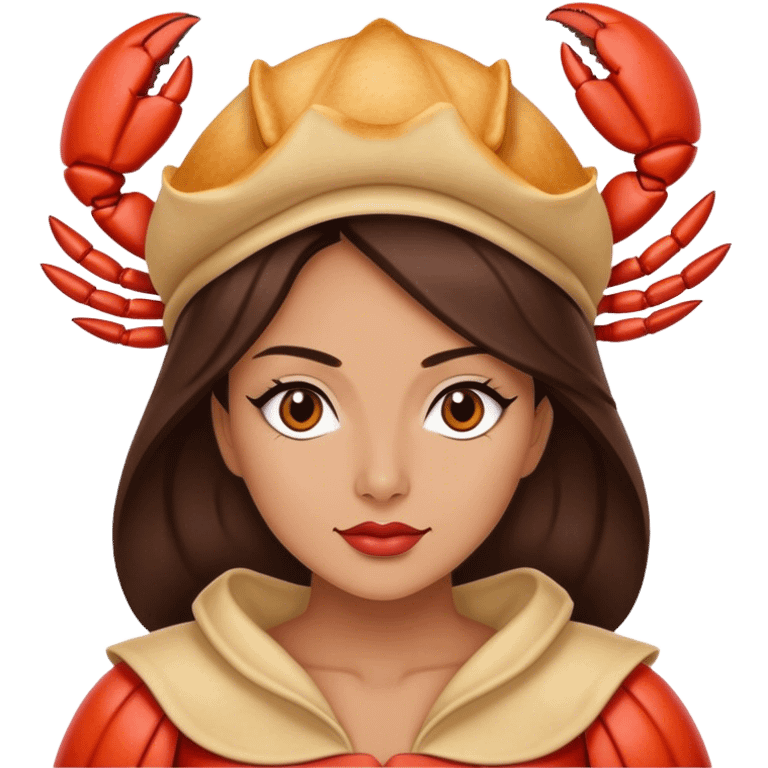 Crab rangoon queen brunette  emoji