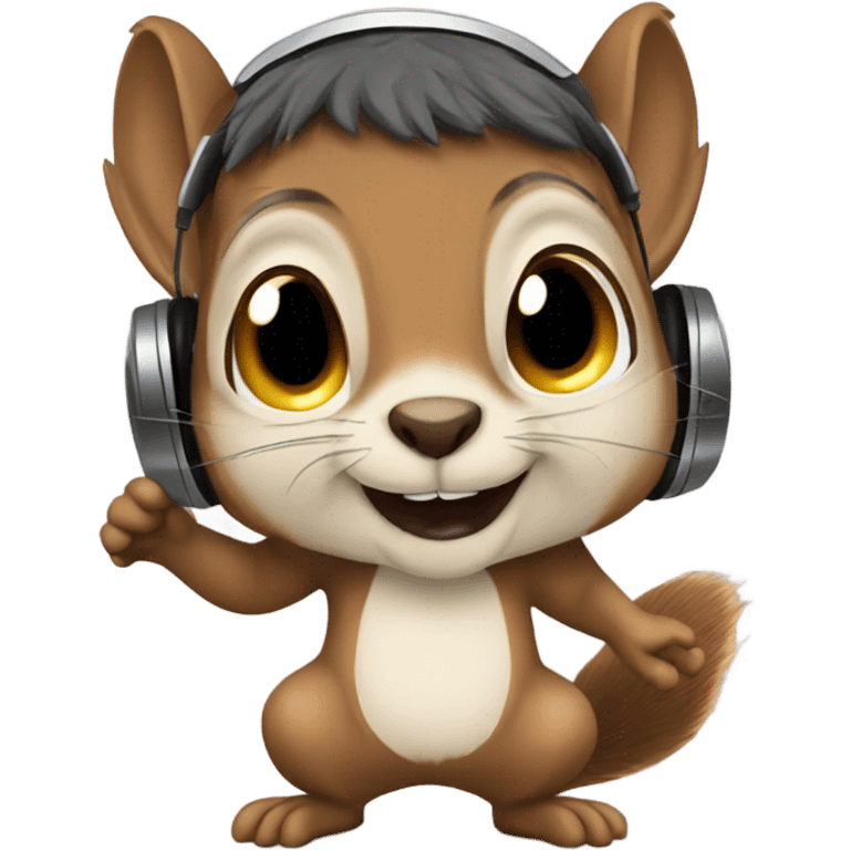 squirrel dj emoji