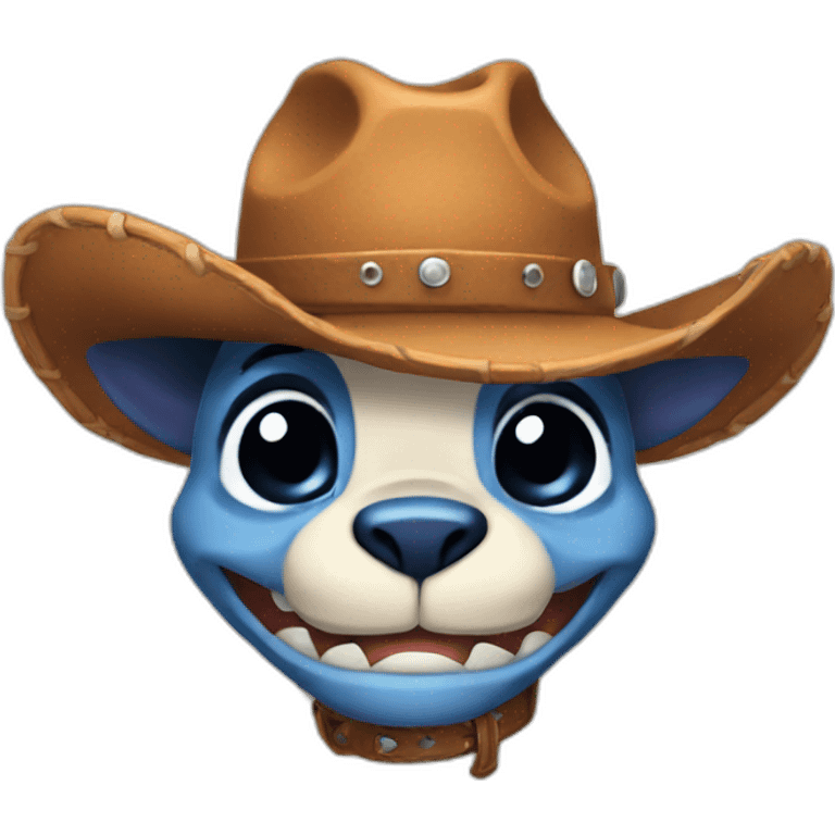 stitch with cowboy hat emoji