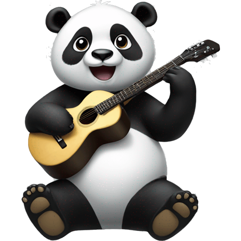 panda play guitar emoji