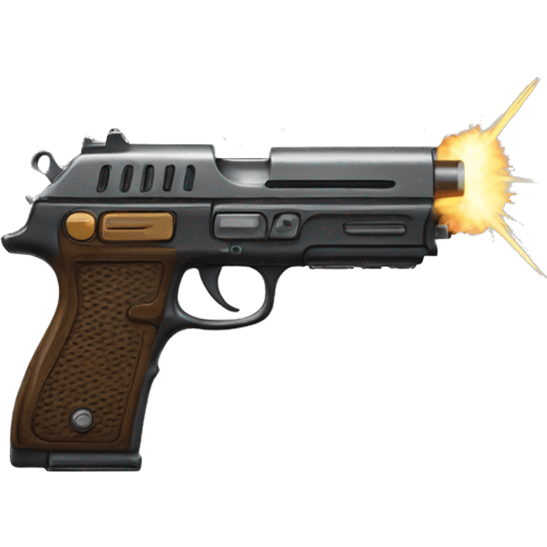 pistol with lazer scope emoji