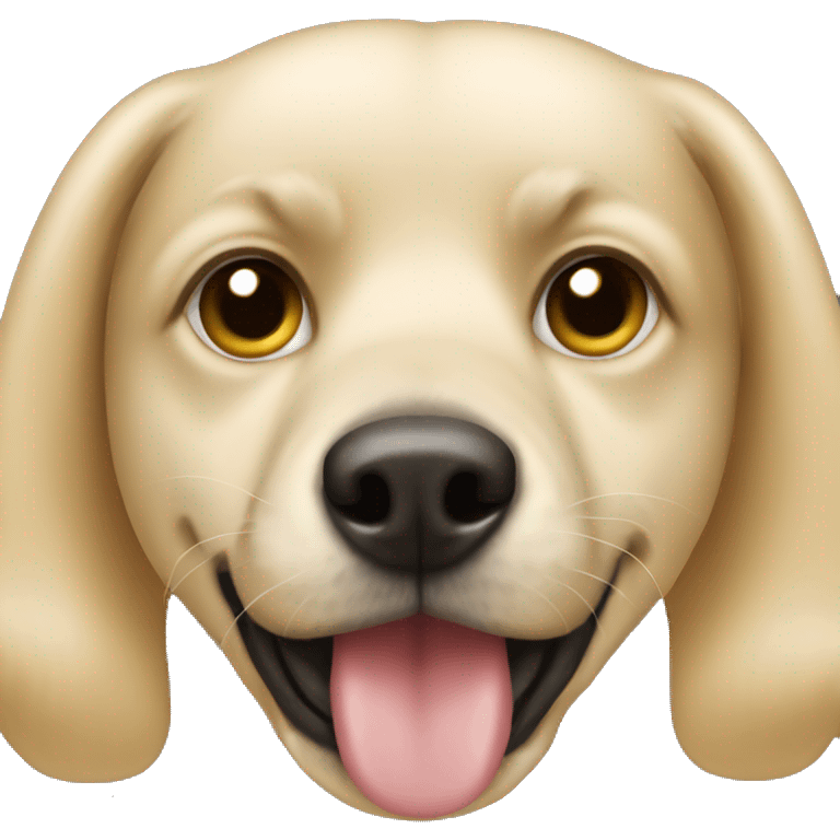 blonde dog spotted muzzle emoji