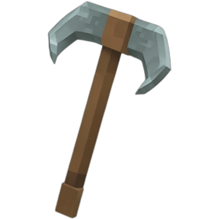 Minecraft pickaxe emoji