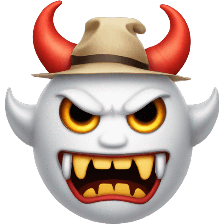 Demon with a hat emoji