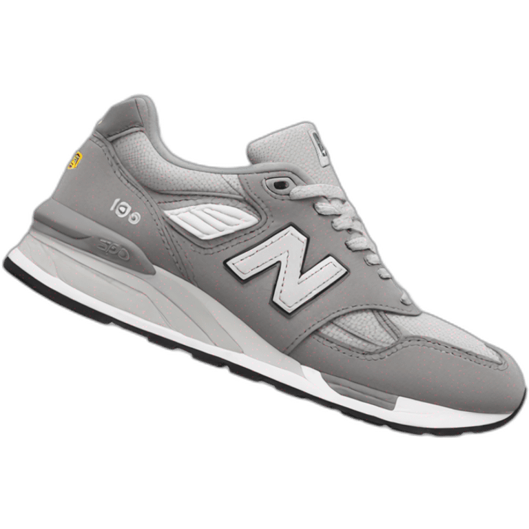 newbalance grey 990v2 shoes emoji