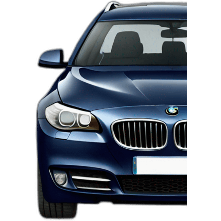 2012 bmw 525td touring in dark metallic blue emoji