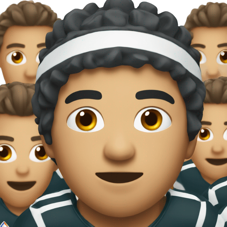 player in a rugby scrum emoji