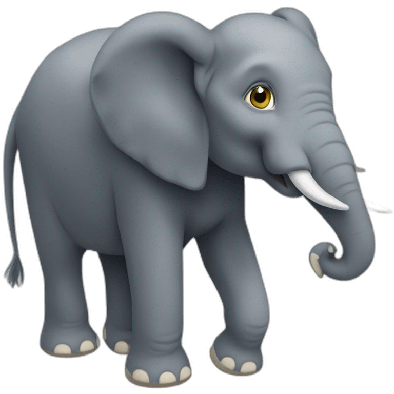 Links sur un elephant emoji