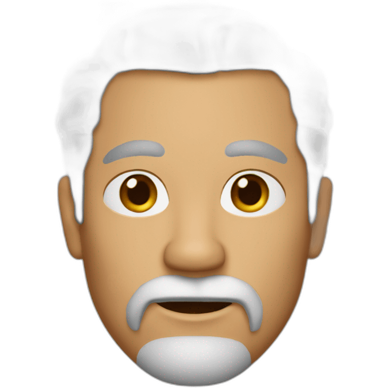 A 58-year-old man with salt and pepper hair and a gray goatee emoji