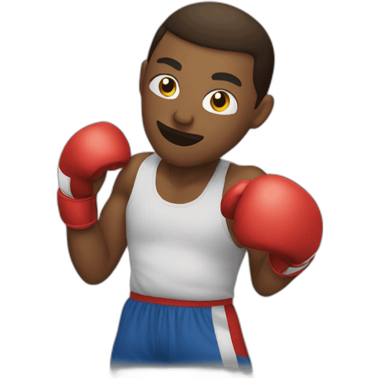 man boxing emoji