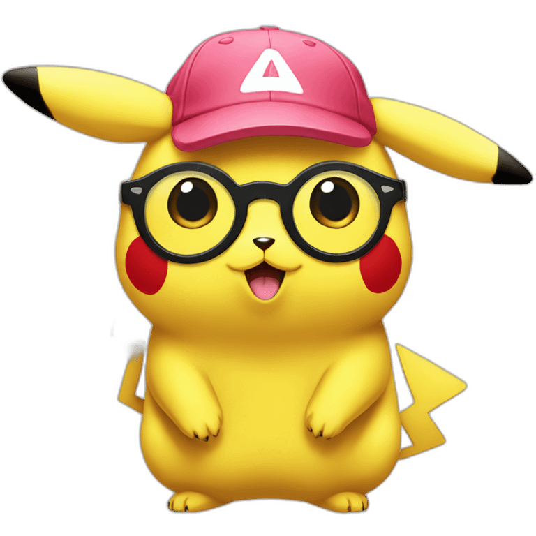 Pikachu manger la glasse emoji