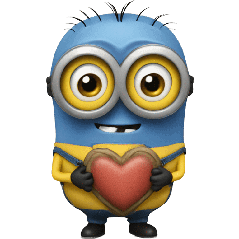 minion with heart emoji