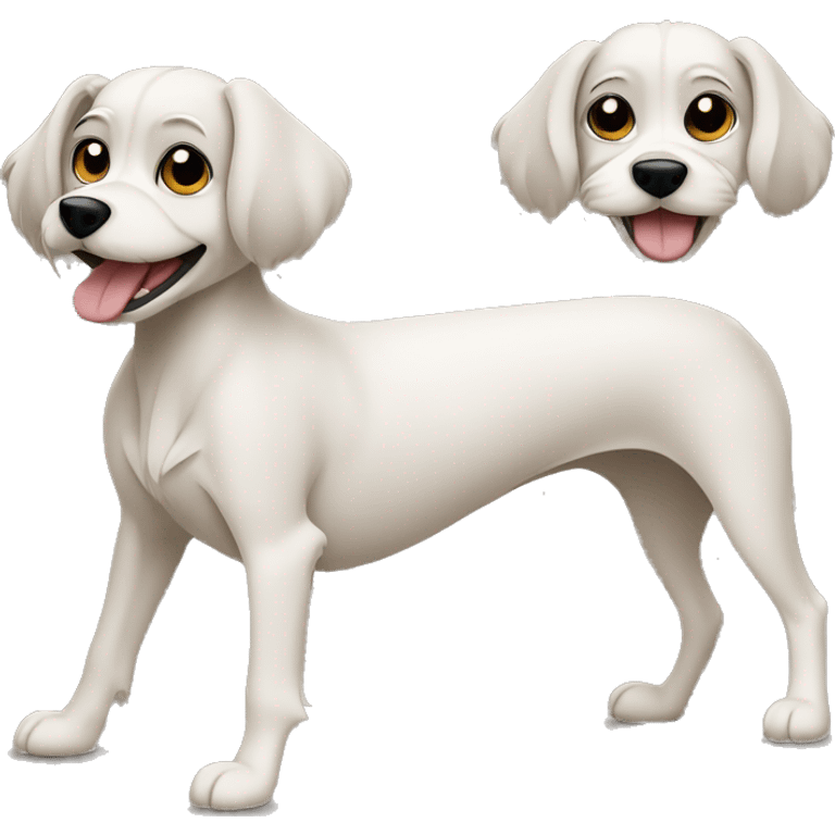  AI generated sticker of a small dog inspired by the style of “Lady and the Tramp.” White outline around it emoji