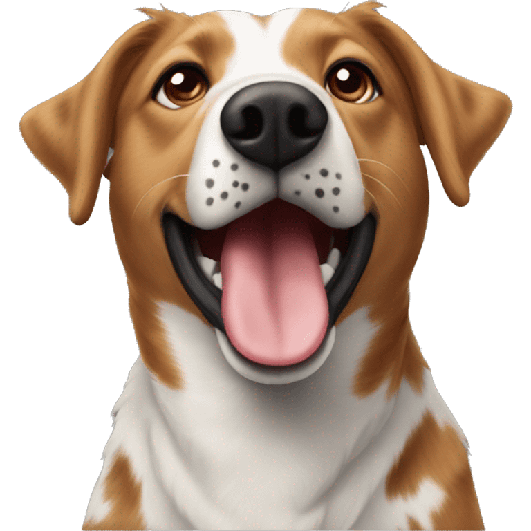 Spotted red heeler lab mix emoji