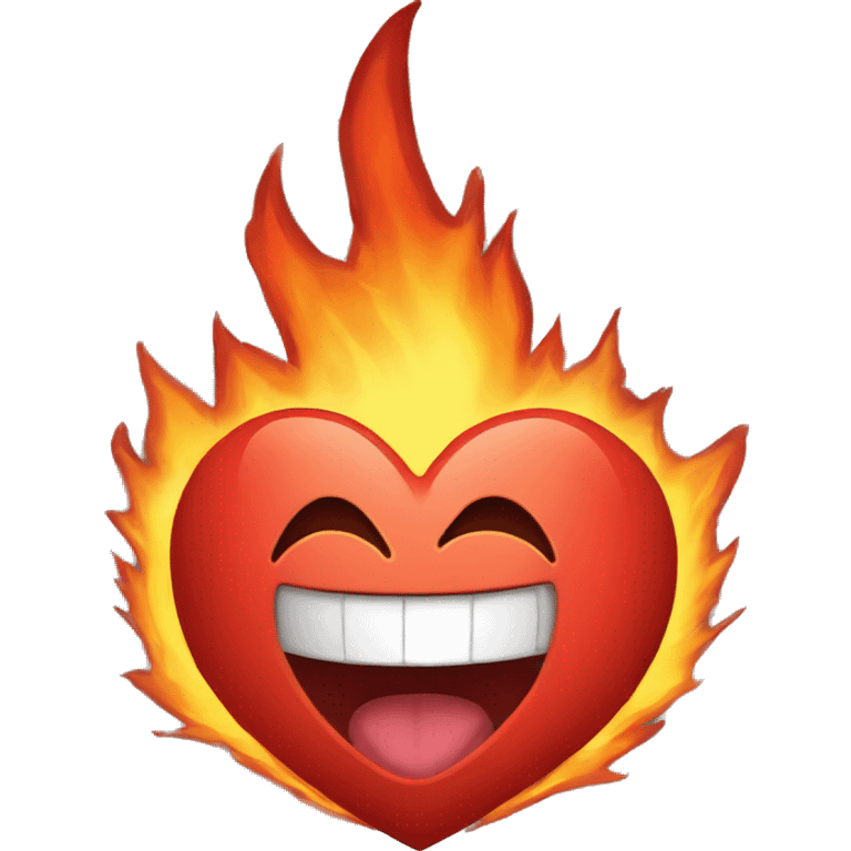 Corazón con fuego  emoji