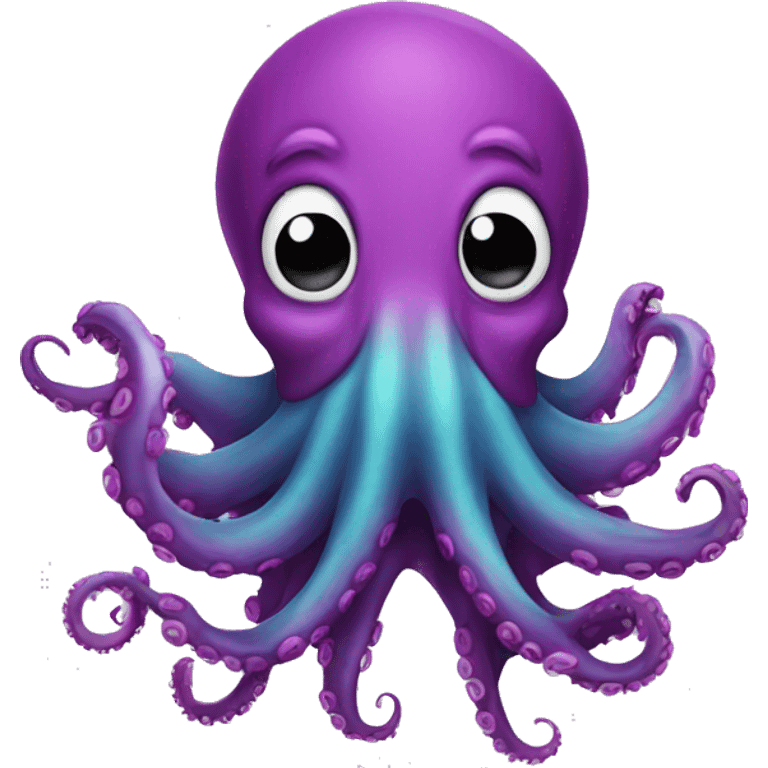 Octopus with mustache emoji