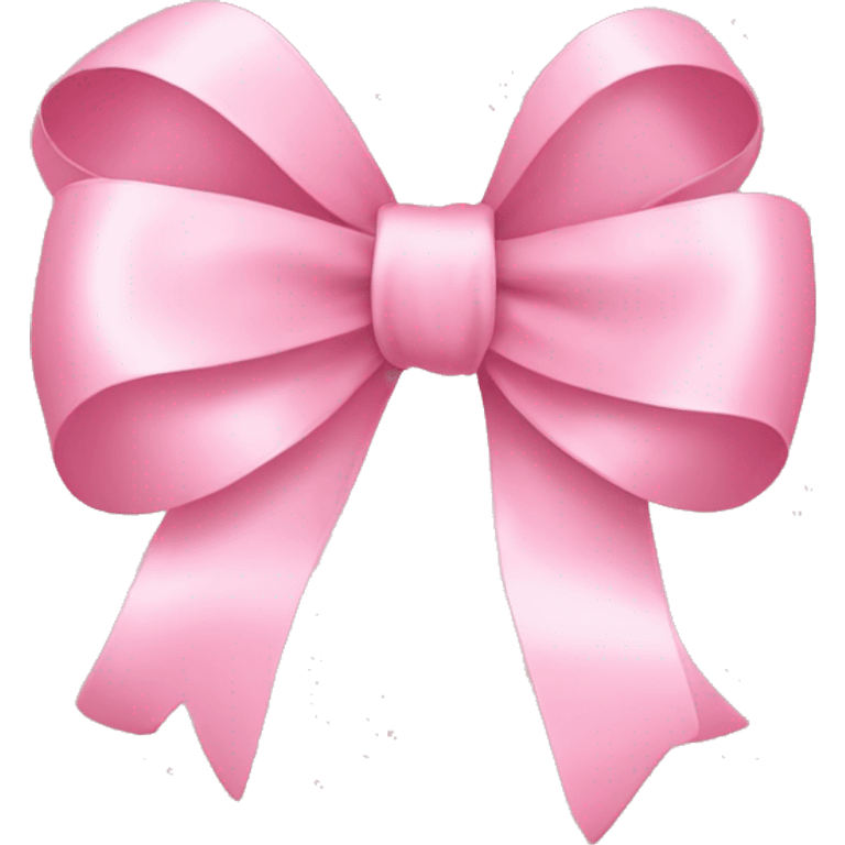 a light pink ribbon bow  emoji