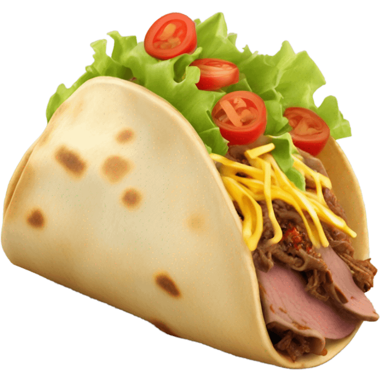 fat roast beef taco emoji