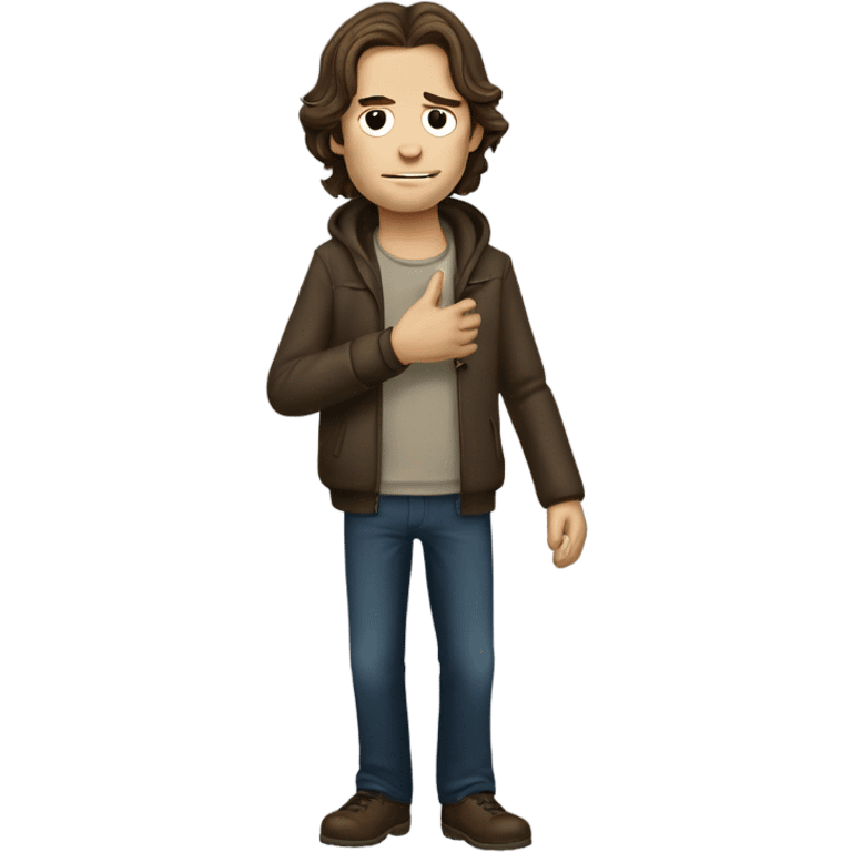 Sam Winchester throwing up emoji