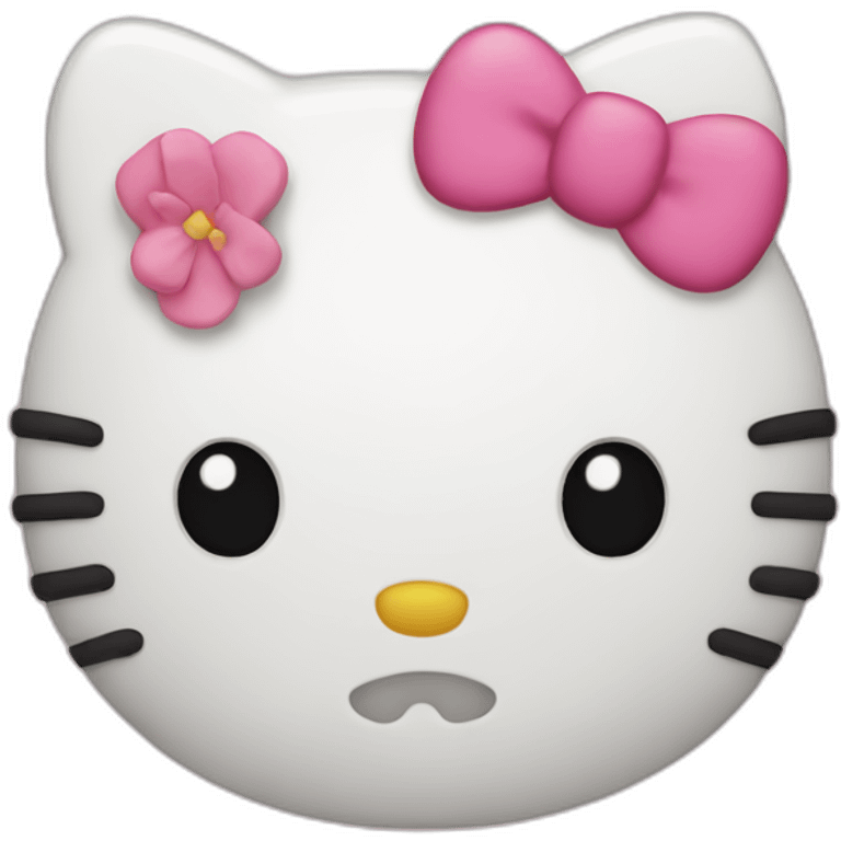 Hello kitty head emoji