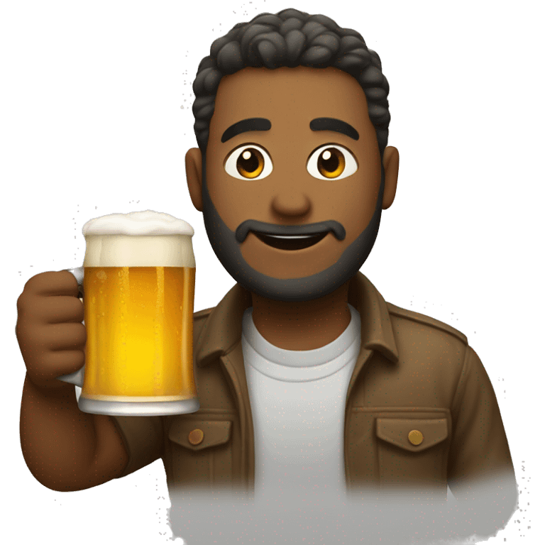 Drinking beer emoji