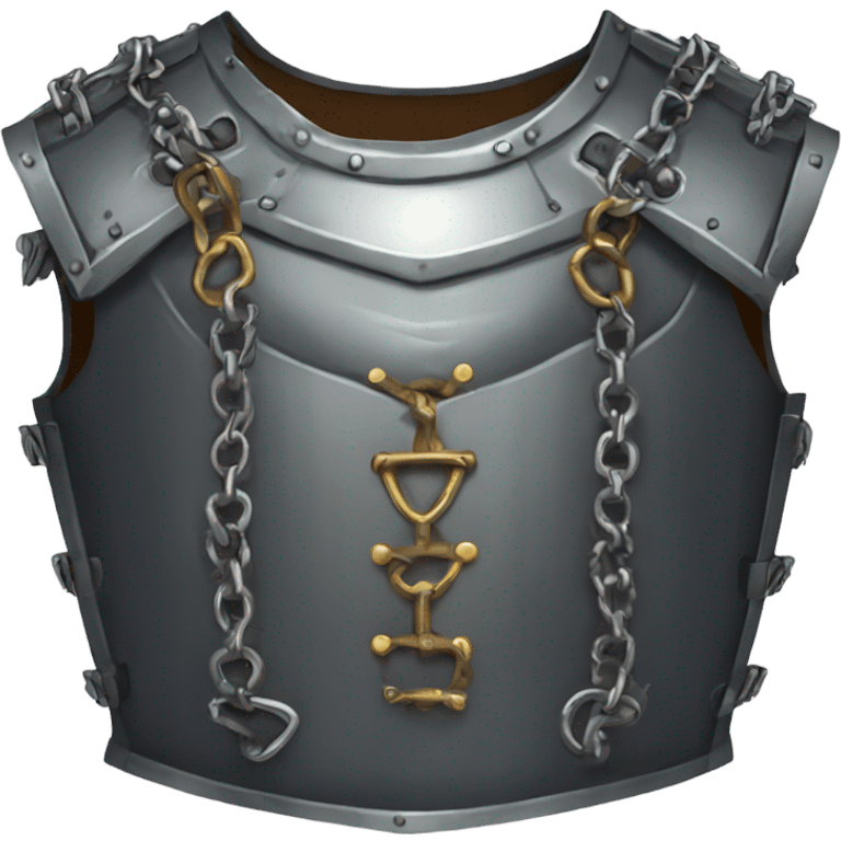 iron chest armour medieval with chains emoji