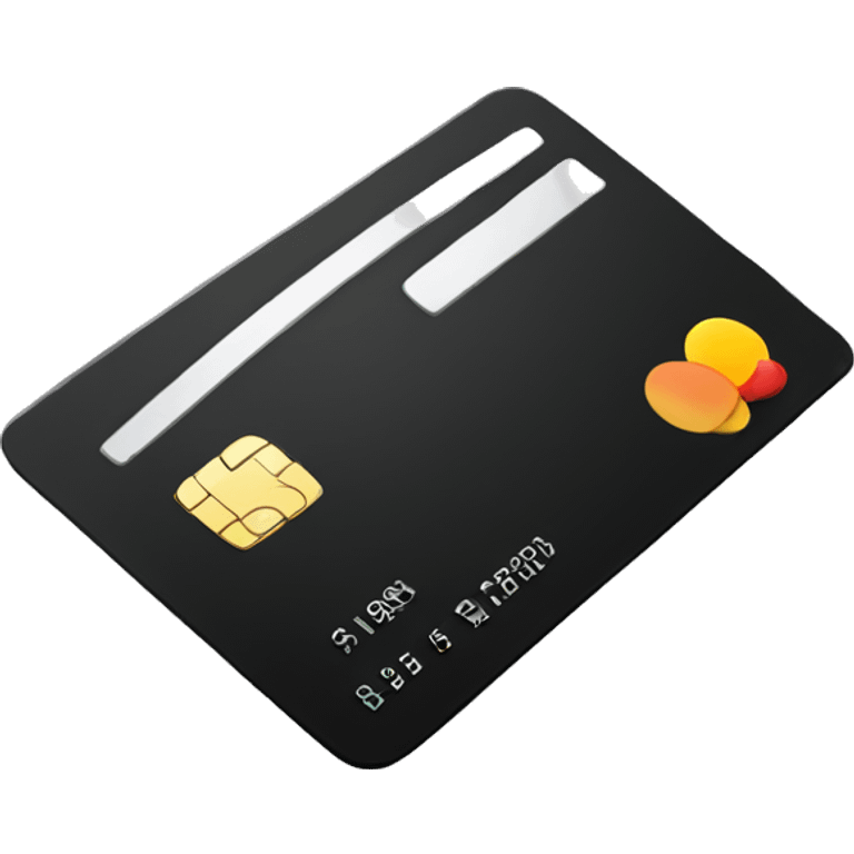 Black credit card emoji