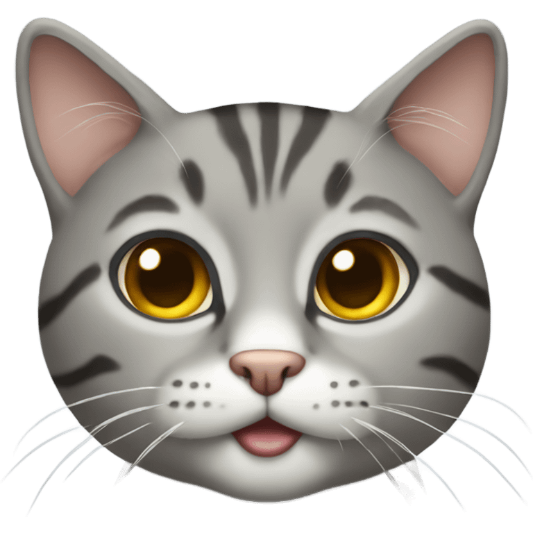 Tabby cat grey emoji