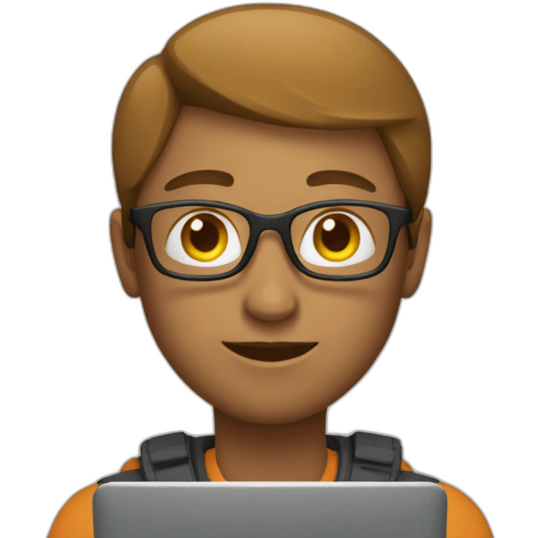 person working on laptop  emoji