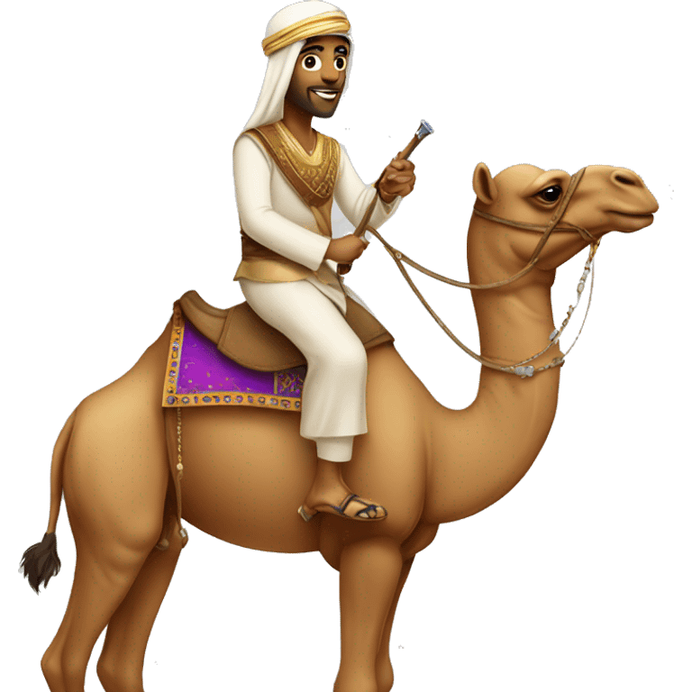 arabian prince on the camel emoji