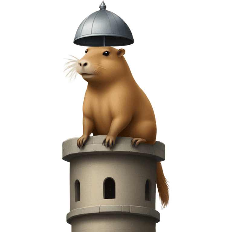 Capybara on tower emoji