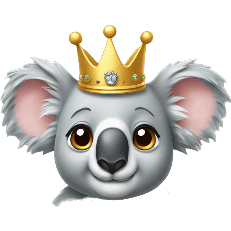 Koala with crown  emoji