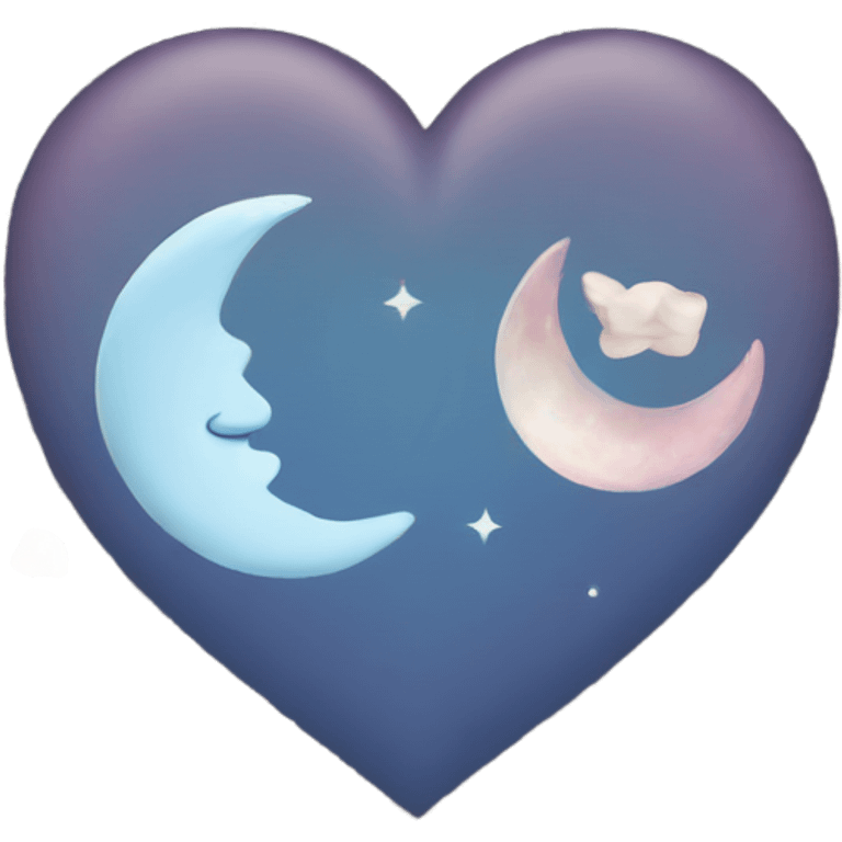 heart with moon emoji