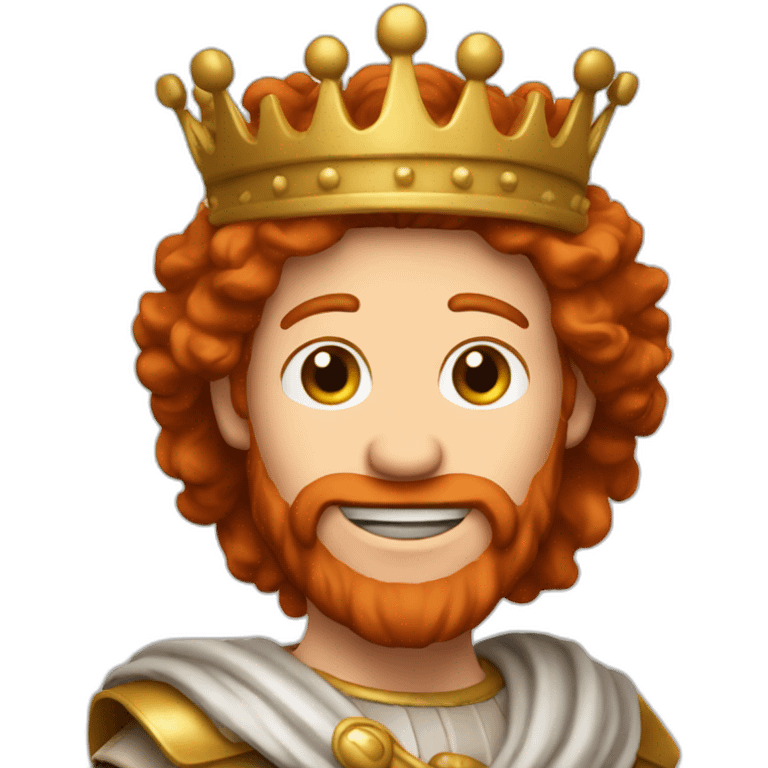 King David dancing red-haired biblical emoji