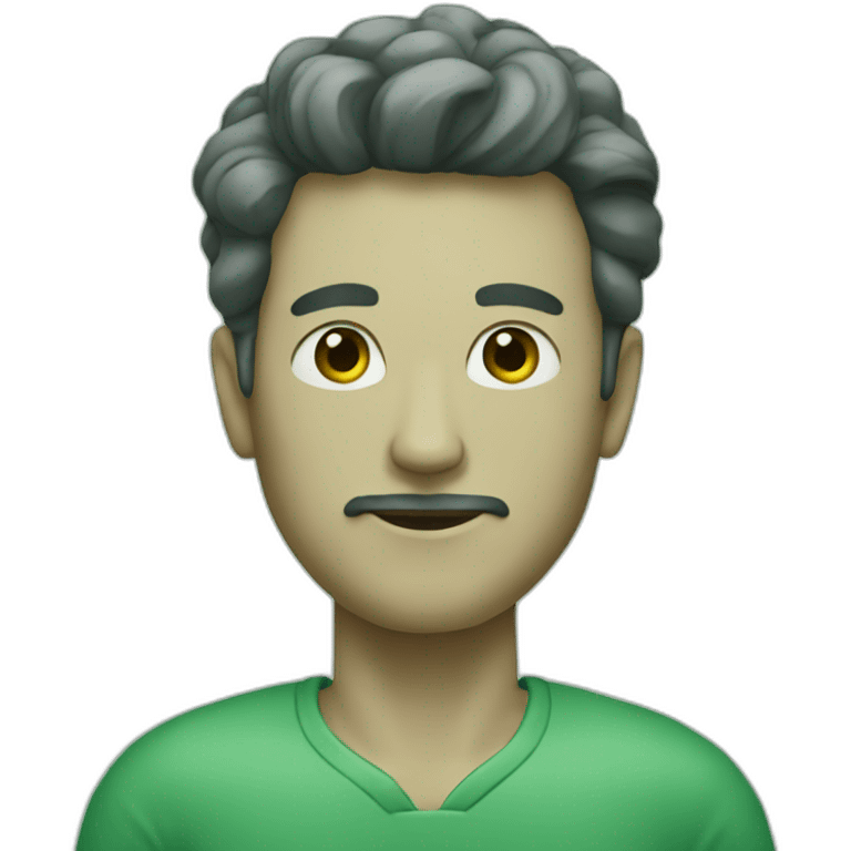 man made of jade emoji